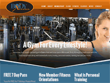 Tablet Screenshot of bxfitness.com